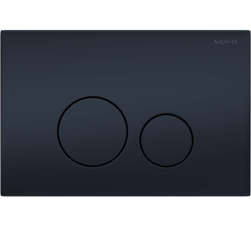 Панель смыва KDI 023D нержавеющая сталь черный матовый круглые клавиши KDI-0000037