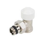 Вентиль термостатический угловой Everline 1/2 никелированный EVR09.3412