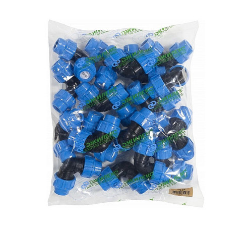 Угольник компрессионный равнопроходный Джилекс 25 мм 90° 9302