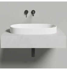 Раковина встраиваемая сверху Salini Greca 64.5х38.5х16.8 см S-Stone белый матовый 1803201M