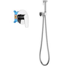 Набор с гигиеническим душем AQUATEK БЕТТА (смеситель + лейка + шланг) хром AQ1119CR