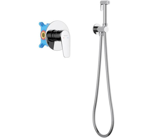 Набор с гигиеническим душем AQUATEK БЕТТА (смеситель + лейка + шланг) хром AQ1119CR