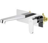 Смеситель для раковины настенный Aquanet Oberon скрытого монтажа хром AQ1213CR