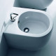 Биде напольное приставное Kerasan Flo 52х36 см 312001