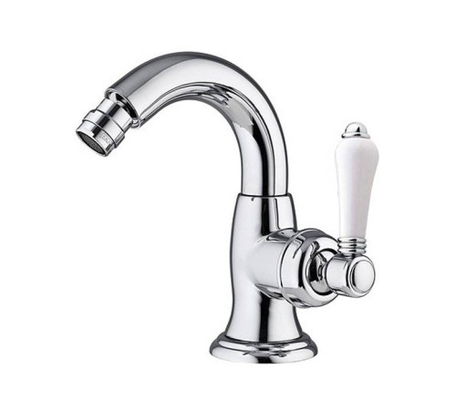 Смеситель для биде Nicolazzi P.M. Blanc с донным клапаном излив 132 мм хром 3455CR76C