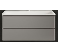 Тумба под умывальник подвесная TECE 100 см цвет серый AQM900410GM