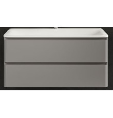 Тумба под умывальник подвесная TECE 100 см цвет серый AQM900410GM