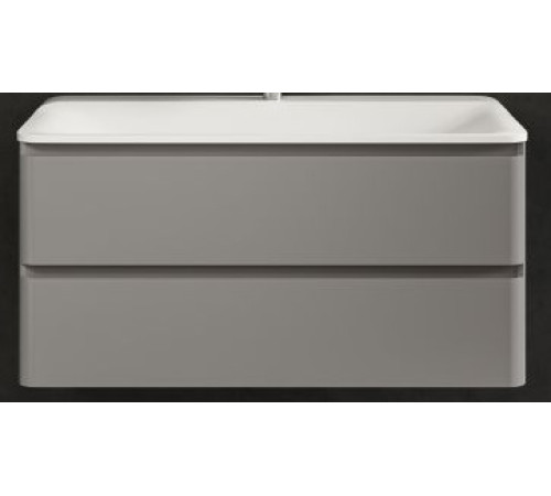 Тумба под умывальник подвесная TECE 100 см цвет серый AQM900410GM