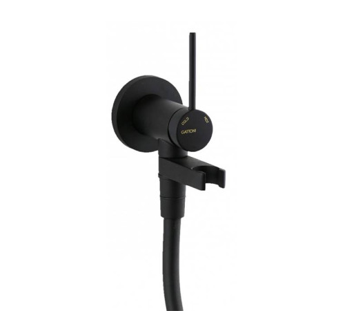 Гигиенический душ Gattoni RT010NO со встроенным смесителем черный матовый RT010NO