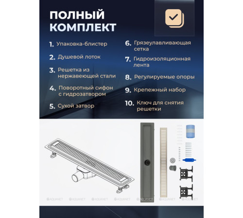 Душевой лоток Logan Basic L007L-550 550 мм L007L-550