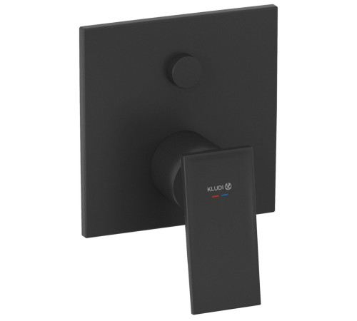 Смеситель для ванны и душа встраиваемый KLUDI DECUS внешняя часть для SLIM.BOXX 88022 черный матовый 547593975
