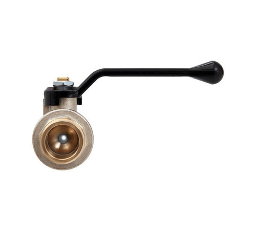 Кран шаровой Hoobs ORION 2 НР/ВР ручка-рычаг черный 15117H