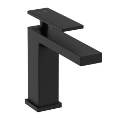 Смеситель для раковины hansgrohe Tecturis E 117 мм со сливным гарнитуром черный матовый 73010670