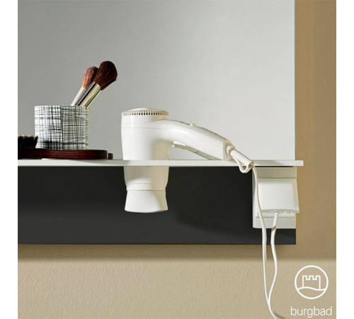 Зеркало с полкой и подсветкой Burgbad Eqio 120х76.9х15 см серый SEZQ120F2010