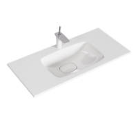 Раковина AQUATON Malaga 1000 975х460х180 мм литьевой мрамор Mal.10.04.D