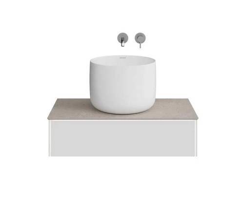 Тумба под раковину подвесная Kerama Marazzi Magica 88.4х48.5х22 см 1 ящик утренний серый матовый MA.90.1/MGR.M