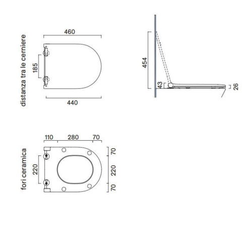 Сиденье для унитаза Catalano Sfera/Zero SLIM с микролифтом Tortora Satinato 0551200032