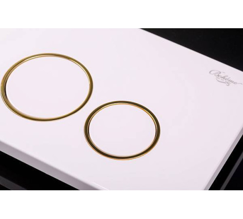 Кнопка смыва для инсталляции Boheme пластик 24х1.5х16 см белый 661