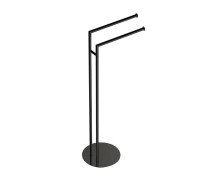 Стойка напольная с двойным полотенцедержателем Colombo Design Mini PVD графит матовый B4038.GM