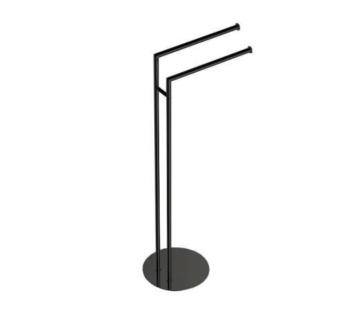 Стойка напольная с двойным полотенцедержателем Colombo Design Mini PVD графит матовый B4038.GM
