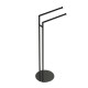 Стойка напольная с двойным полотенцедержателем Colombo Design Mini PVD графит матовый B4038.GM