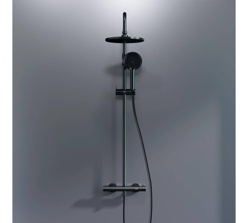 Душевая система с термостатом AM.PM Option черный матовый DX218091300