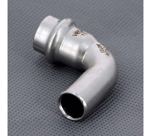 Отвод однораструбный 90° Viega Sanpress Inox пресс нержавеющая сталь 15 мм 435707