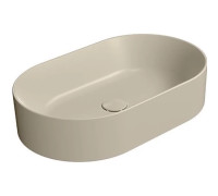 Раковина накладная GSI KUBE X 945808 600х370 мм Creta Matte 945808