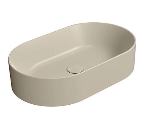 Раковина накладная GSI KUBE X 945808 600х370 мм Creta Matte 945808