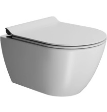 Унитаз подвесной безободковый GSI Pura 500x360 мм Swirlflush белый матовый 8816FR509