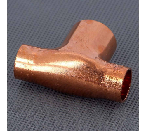 Тройник медный под пайку Viega 15х22х15 мм 105143