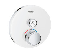 Термостат встраиваемый Grohe Grohtherm SmartControl для 1 потребителя внешняя часть белая луна 29150LS0