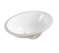 Раковина встраиваемая снизу AQUAMET 510х425х210 мм с переливом AQM5017