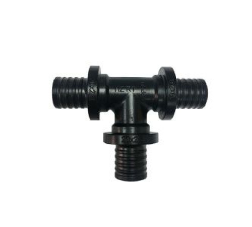 Тройник аксиальный равнопроходной Gekon 16x16x16 мм 7004161616