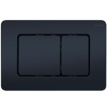 Панель смыва Kordi KDI-0000040 нержавеющая сталь черный матовый квадратные кнопки KDI-0000040