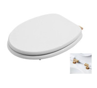 Сиденье для унитаза Azzurra Charme с микролифтом Bianco/золото CHA1800/F bi/oro