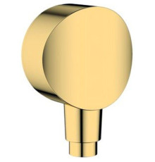 Шланговое подсоединение Hansgrohe FixFit S с обратным клапаном полированное золото 26453990