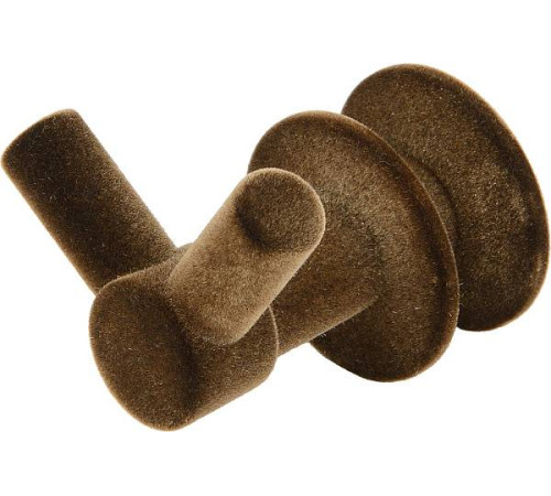 Крючок двойной подвесной Сунержа Виктория для полотенцесушителя флок бронза 50-2010-0002