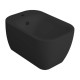 Биде подвесное Simas Henges 38х55 см 1 отверстие черный матовый HE19 nero matt/F85