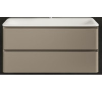 Тумба под умывальник подвесная TECE 100 см цвет бежевый AQM900410BG