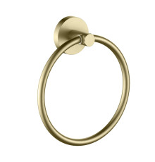 Полотенцедержатель кольцо Aquanet Европа шлифованное золото AQ4112BG