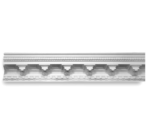 Плинтус потолочный DECOMASTER 95308A с рисунком полиуретан 130х140х2400 мм 95308A