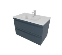 Комплект мебели для ванной AQUATON ВЕГА 80 с раковиной AQ0480-00 серый матовый AQ77080-MG