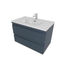 Комплект мебели для ванной AQUATON ВЕГА 80 с раковиной AQ0480-00 серый матовый AQ77080-MG