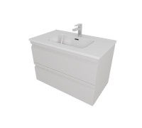 Комплект мебели для ванной AQUATON ВЕГА 80 с раковиной AQ0480-00 серый туман AQ77080-LG