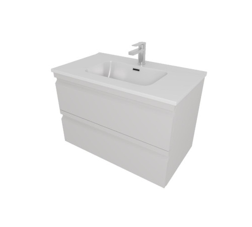 Комплект мебели для ванной AQUATON ВЕГА 80 с раковиной AQ0480-00 серый туман AQ77080-LG