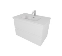 Комплект мебели для ванной AQUATON ВЕГА 80 с раковиной AQ0480-00 белый матовый AQ77080-MW