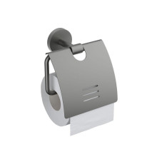 Бумагодержатель с крышкой Aquatek БЕТТА оружейная сталь AQ4609BGM