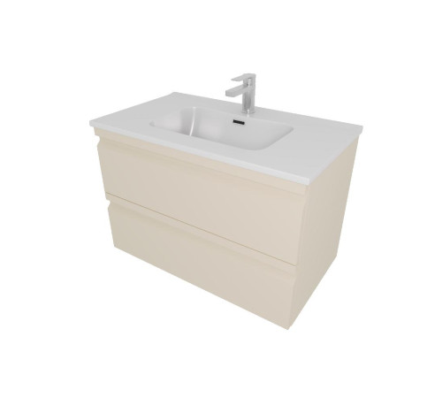 Комплект мебели для ванной AQUATON ВЕГА 80 с раковиной AQ0480-00 капучино светлый AQ77080-LC