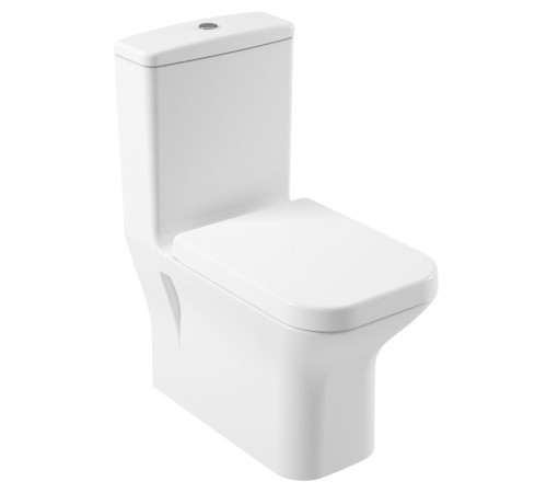 Унитаз напольный Serel Nita с тонким сиденьем микролифт NT12SL